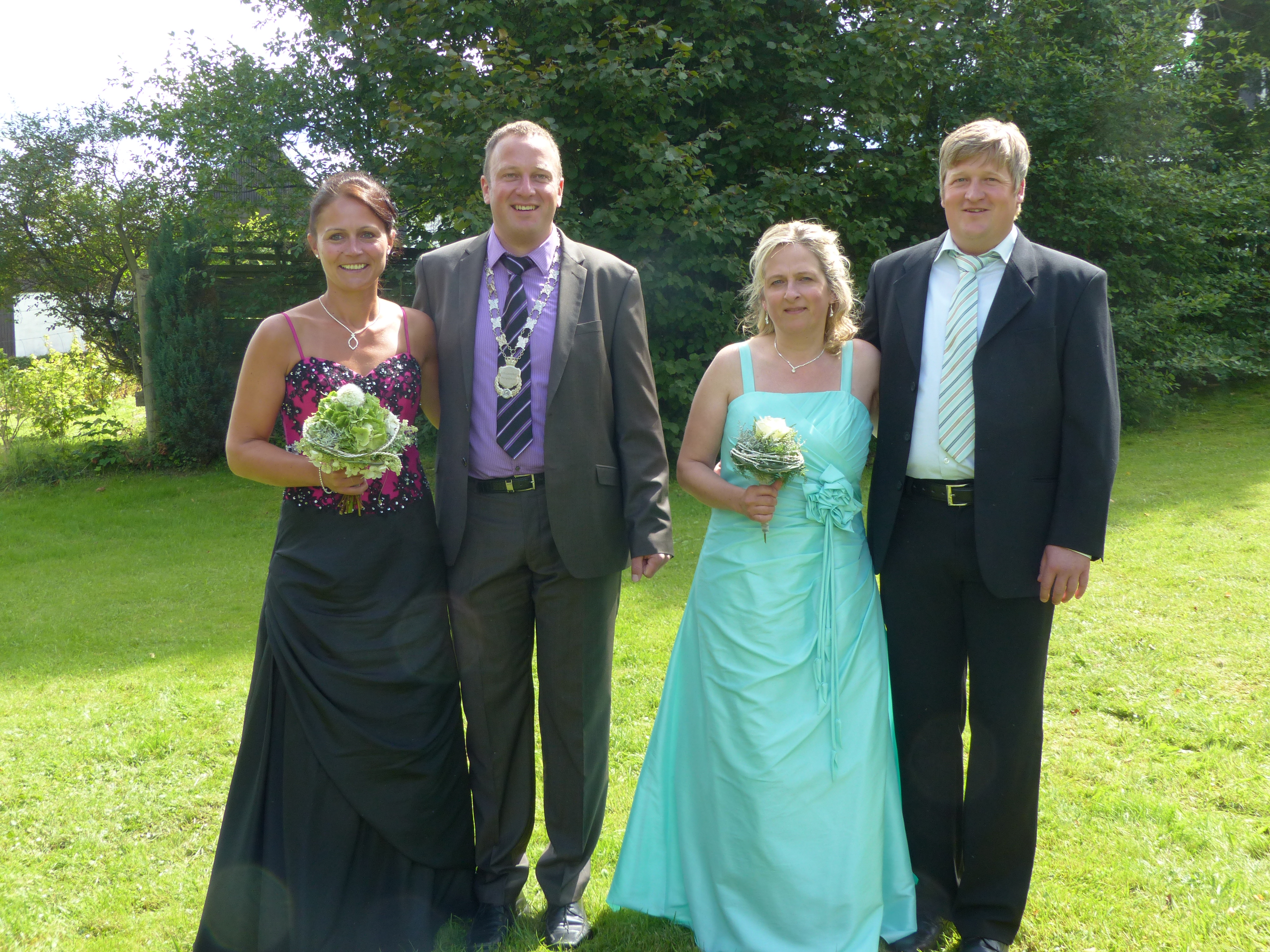 Königspaar Christoph Quinkert und Kathrin Lammers; Vizekönigspaar Christian Conze und Natascha Sauerwald Hofstaat 2017